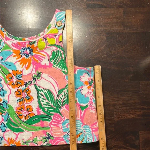 Lilly Pulitzer Girls Multicolor Floral Top, Girls Size XL (14/16) - Picture 5 of 9